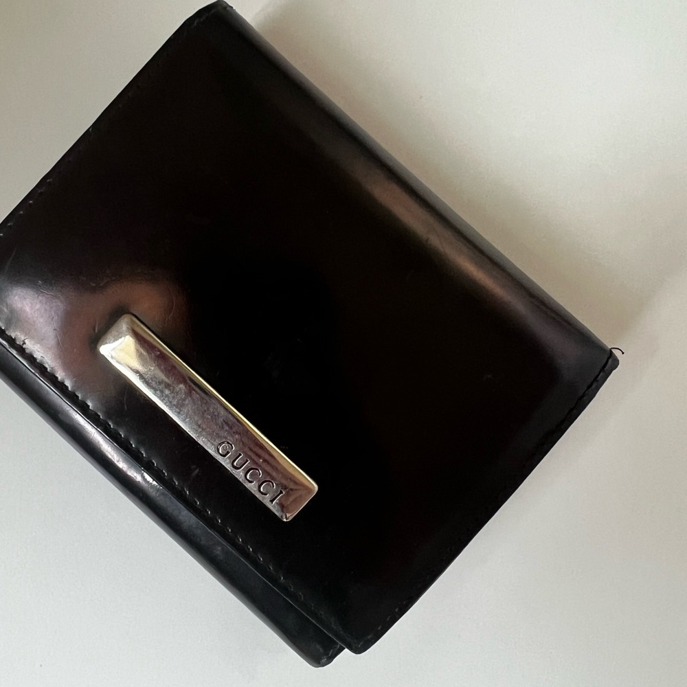 GUCCI vintage timeless wallet black